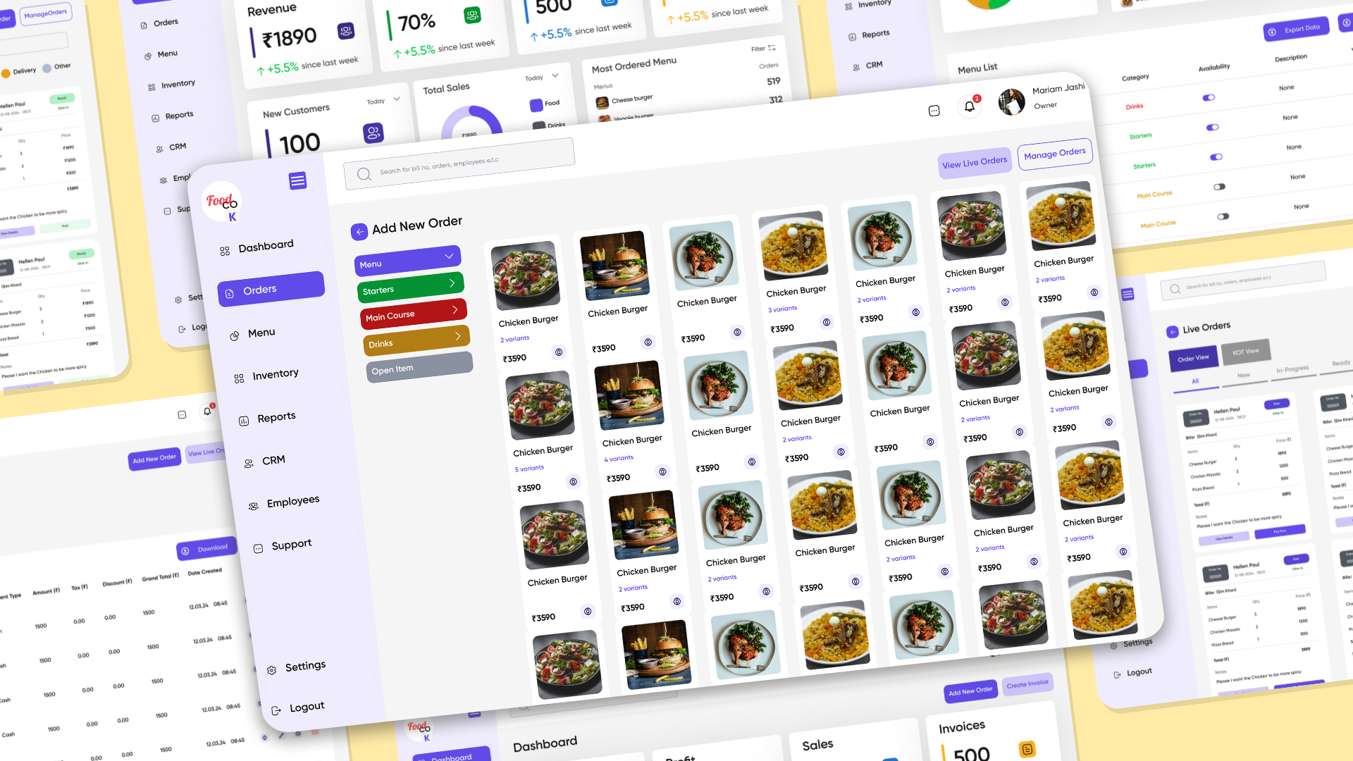 Creating a Custom POS System with Intuitive UI/UX for a Restaurant